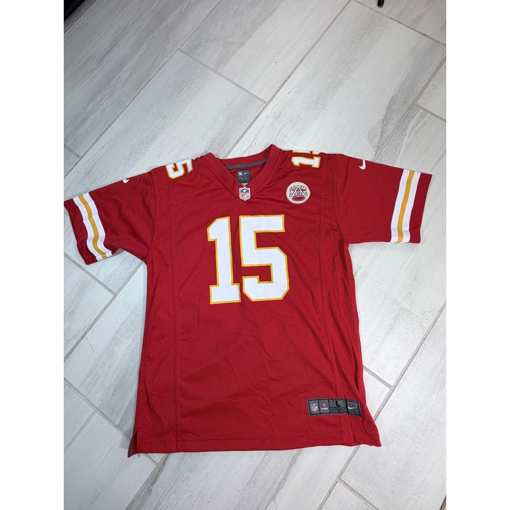 Nike Kansas City Chiefs Patrick Mahomes 15 Jersey Youth Large Red NFL Football